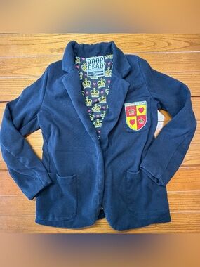 Drop Dead Clothing Blazer Jacket Crest Patch Black Sz S Bring Me Horizon